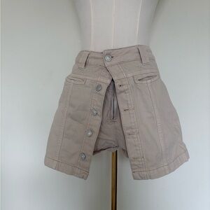 We The Free Beige Cargo skort